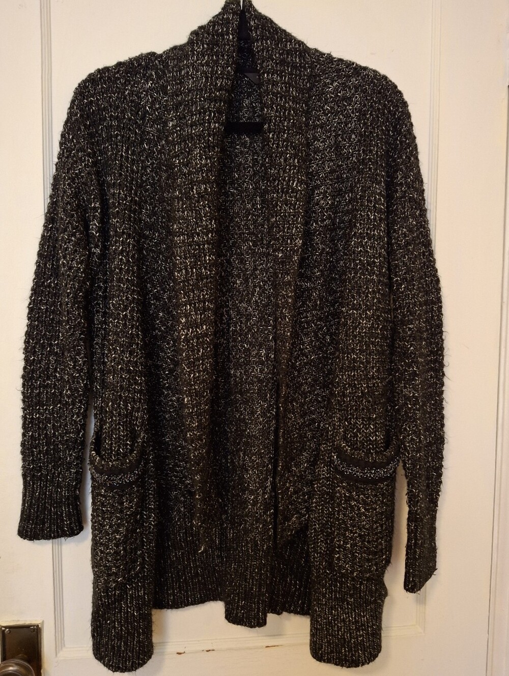 Simply Vera Vera Wang Open Waterfall Cardigan With Beaded Detail